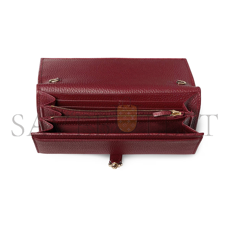 GUCCI  JACKIE 1961 WALLET ON CHAIN 652681 (19*10*3.5cm)